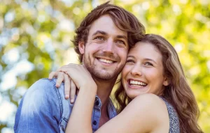 couple with healthy gums